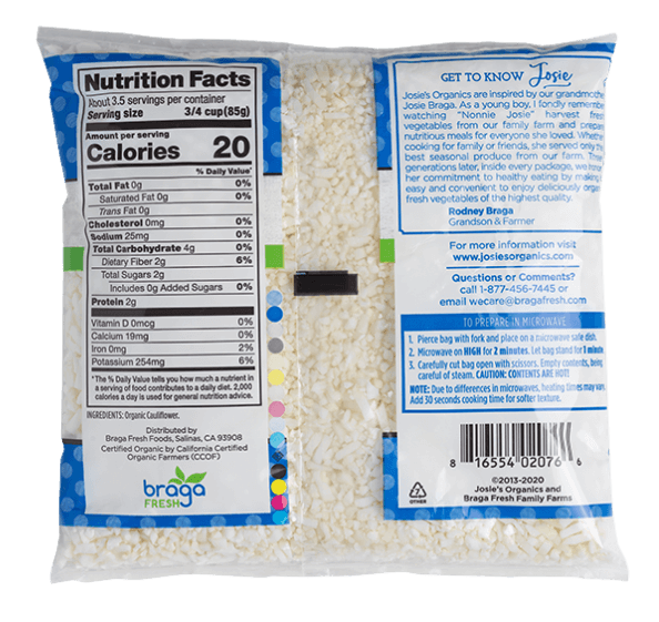 Riced Cauliflower